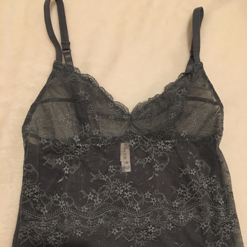 BLUSH Lingerie top in grey
